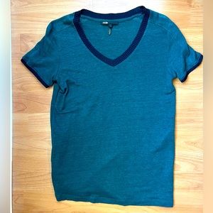 Maje teal shirt